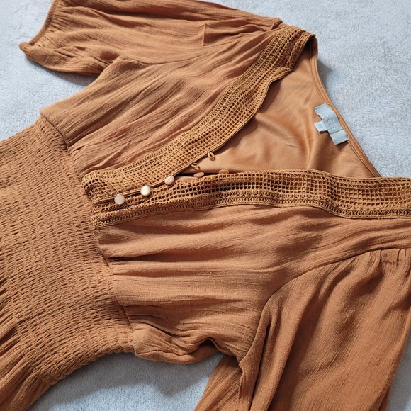 Fall Tiered Midi Dress - Picture 3 of 8